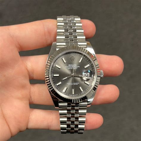 rolex date just slate